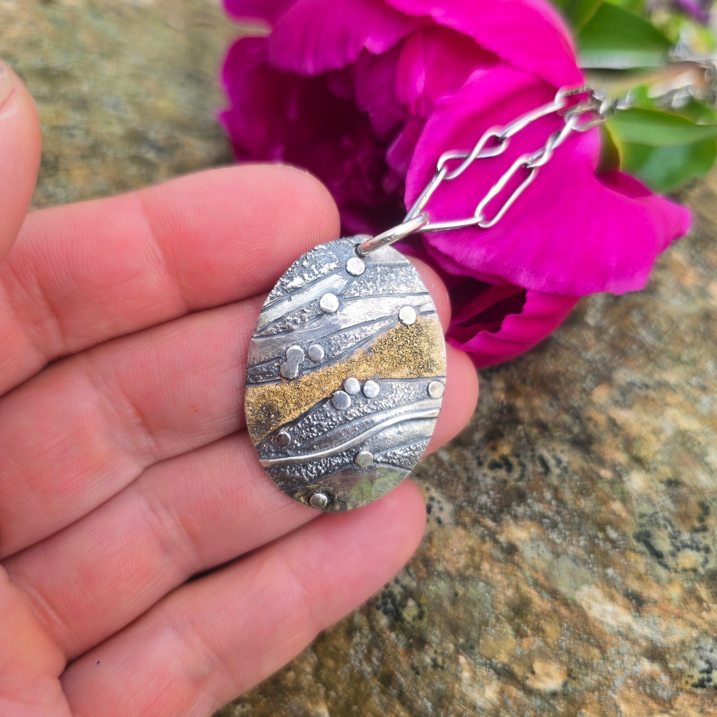18k Gold Oro River Pendant