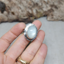Load image into Gallery viewer, White Moonstone with Sunrays Ring
