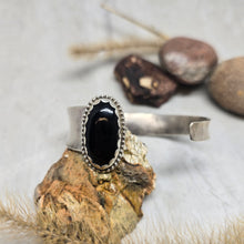 Load image into Gallery viewer, Asymmetrical Black Onyx Cuff