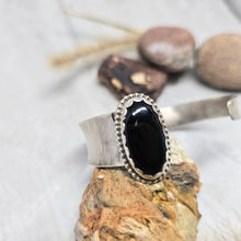 Load image into Gallery viewer, Asymmetrical Black Onyx Cuff