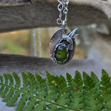 Load image into Gallery viewer, Hummingbird and Peridot Pendant
