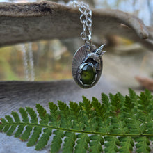 Load image into Gallery viewer, Hummingbird and Peridot Pendant