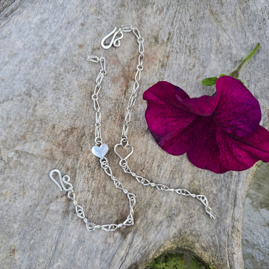 Mother - Daughter Heart Bracelet Set