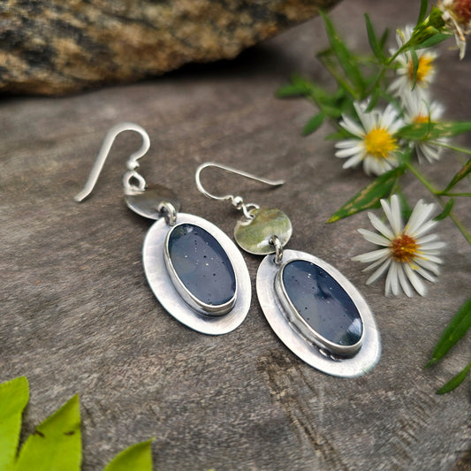 Leland Blue Sterling Silver Disc Earrings