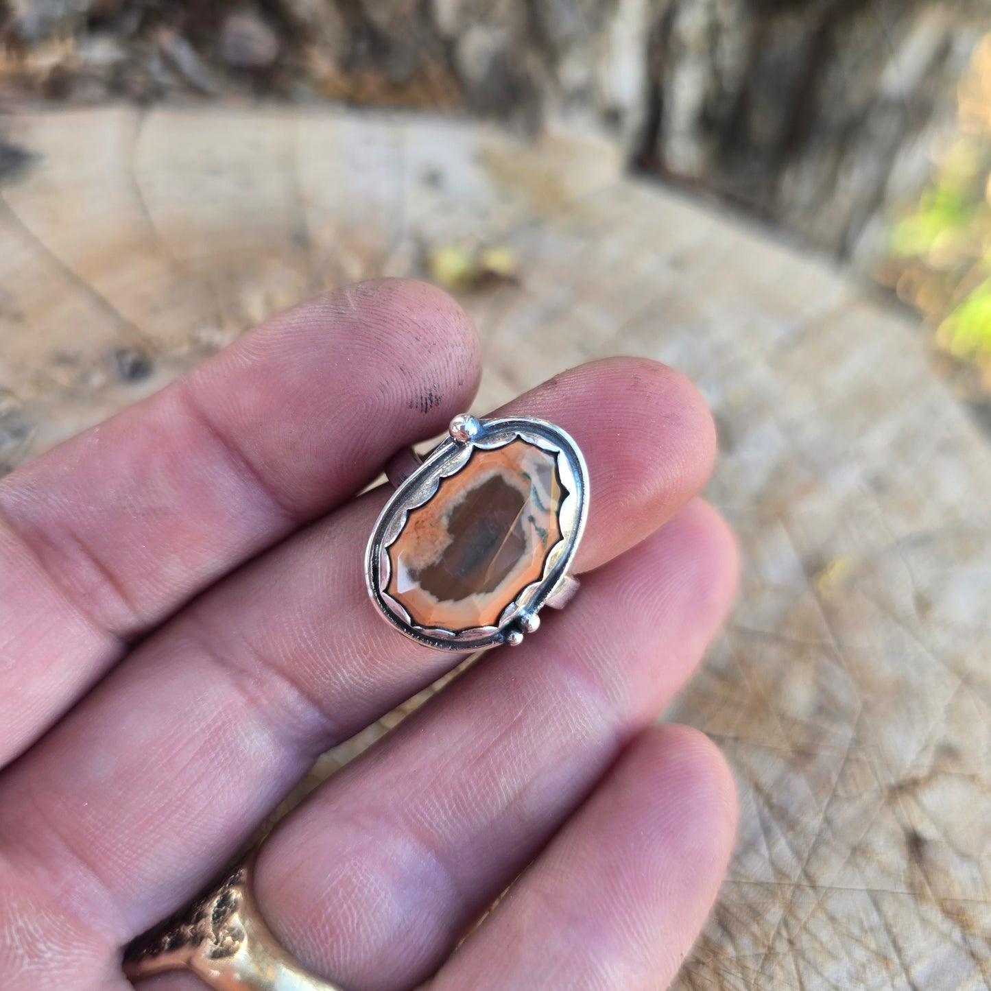 Imperial Jasper Single Shank Ring (One of a Kind) — Size 7