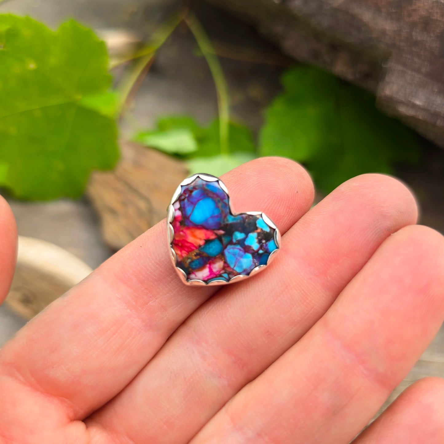 Mohave Heart Hand-Forged Sterling Silver Ring