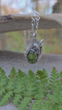 Load and play video in Gallery viewer, Hummingbird and Peridot Pendant