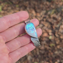 Load and play video in Gallery viewer, Molten Rainbow Moonstone Cuff