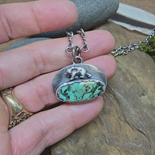 Load and play video in Gallery viewer, Wandering Bear Turquoise Pendant II