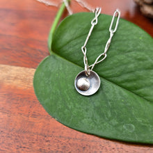 Load image into Gallery viewer, single drop pendant on dainty twisted link sterling silver chain