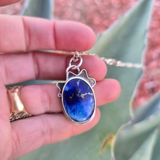 One-of-a-Kind Blue Sodalite Pendant in Sterling Silver
