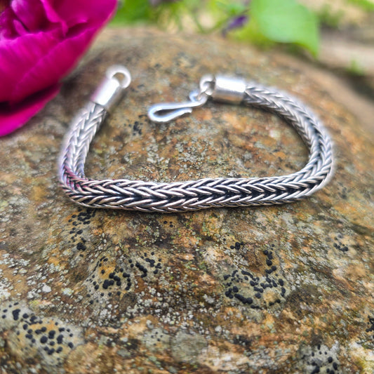20 Gauge Double Foxtail Bracelet — Sterling Silver