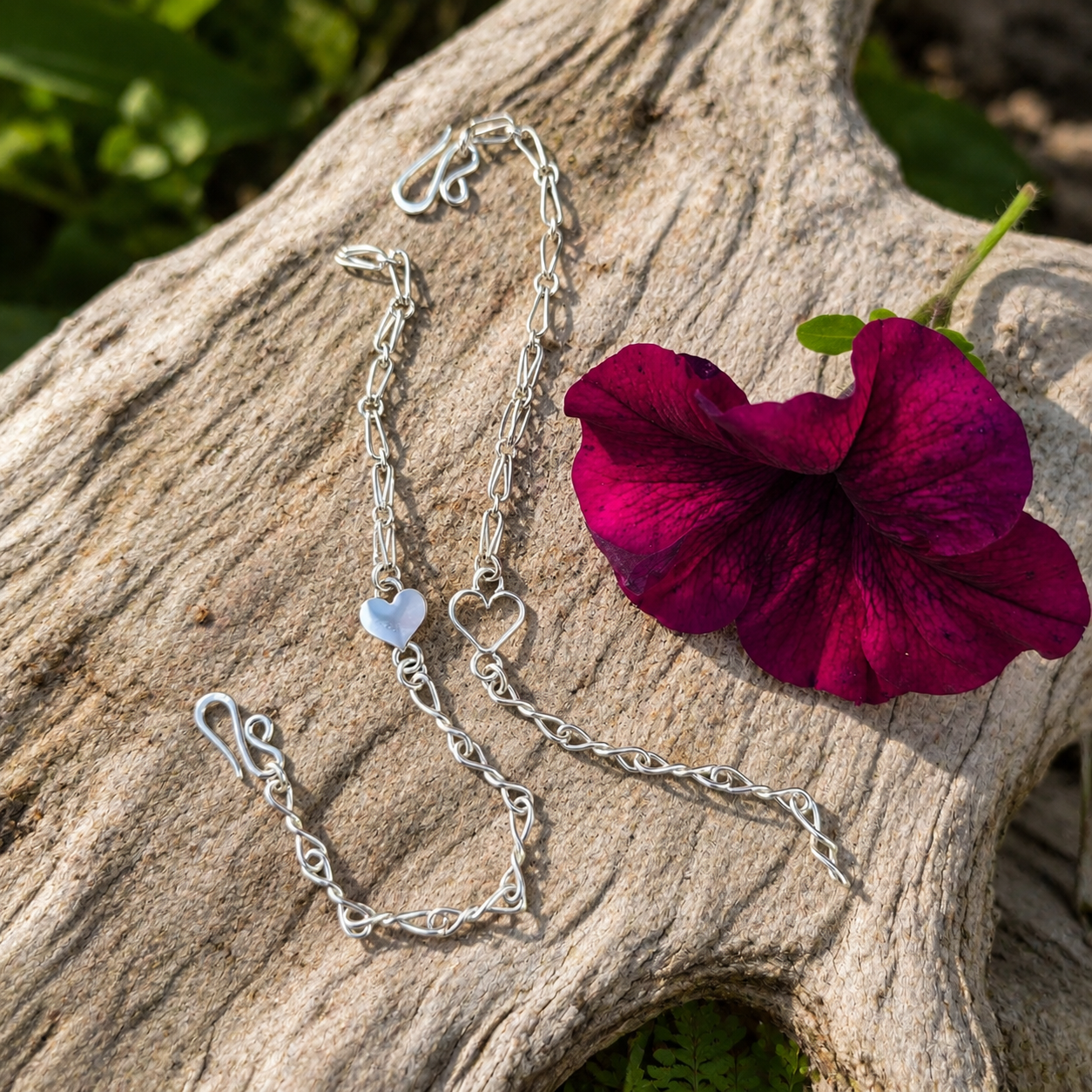 Mother - Daughter Heart Bracelet Set
