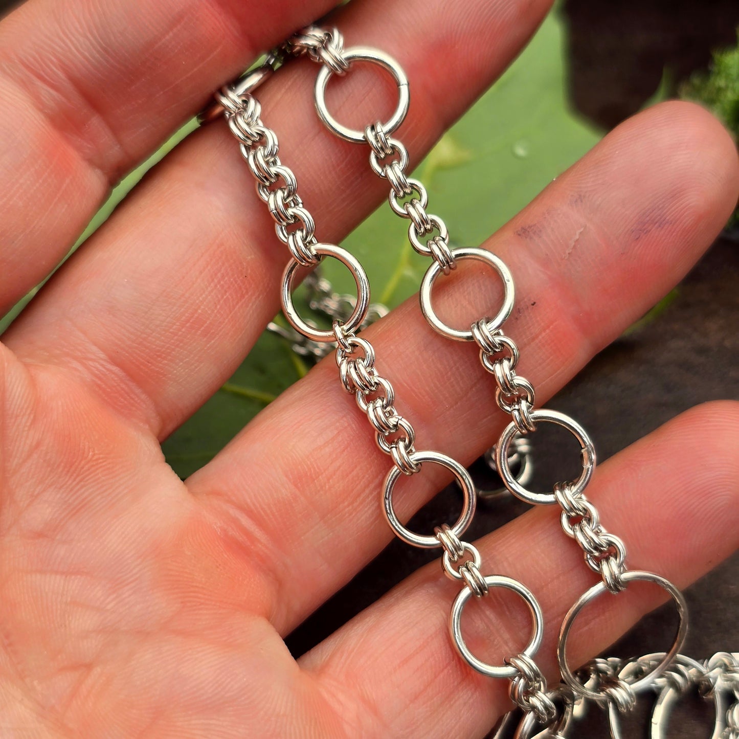 Chainmail Sterling Silver Necklace