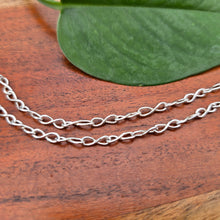 Load image into Gallery viewer, sterling silver infinity link chain shiny