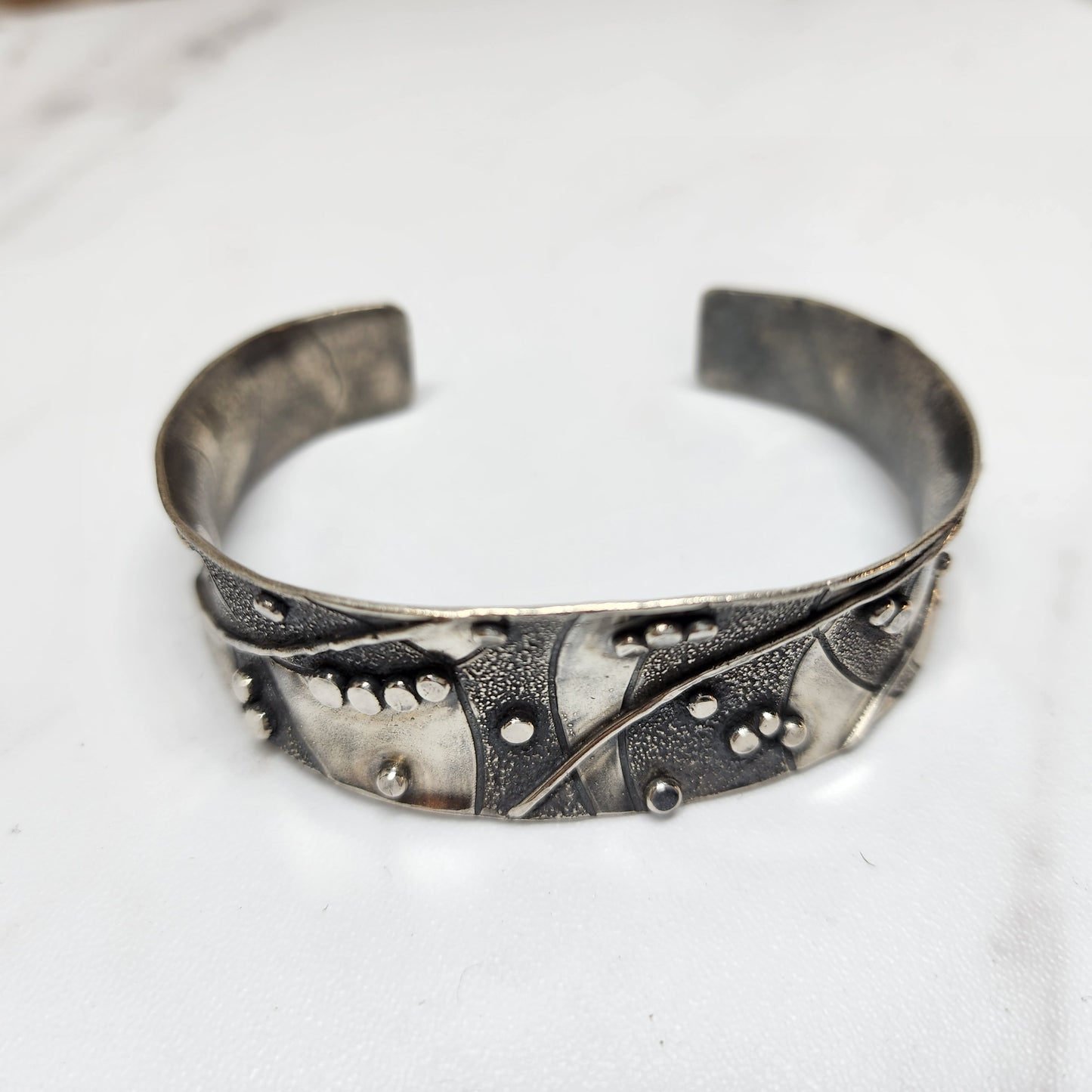 Oro River Argentium and 18k Gold Cuff