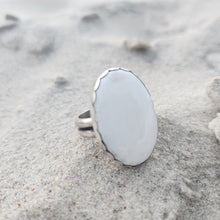 Load image into Gallery viewer, White Agate Heavy Duty Adjustable Ring

