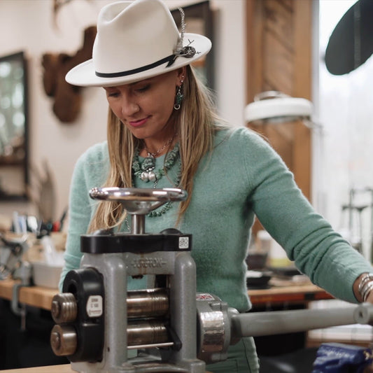 Sterling Roots Silversmith Emily Dicob Making a Silver Feather 