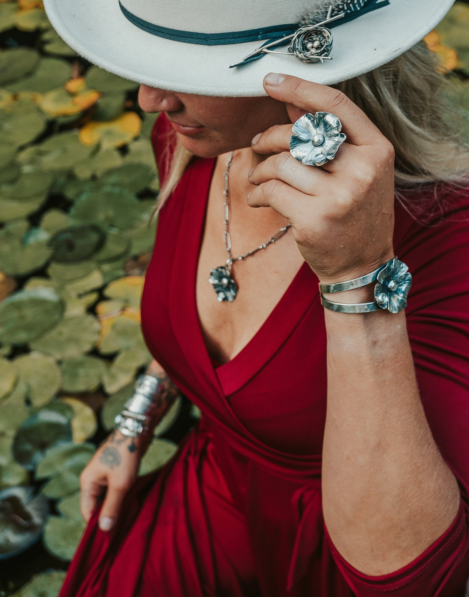 Handmade Flower Jewelry | Hand-Forged Sterling Silver