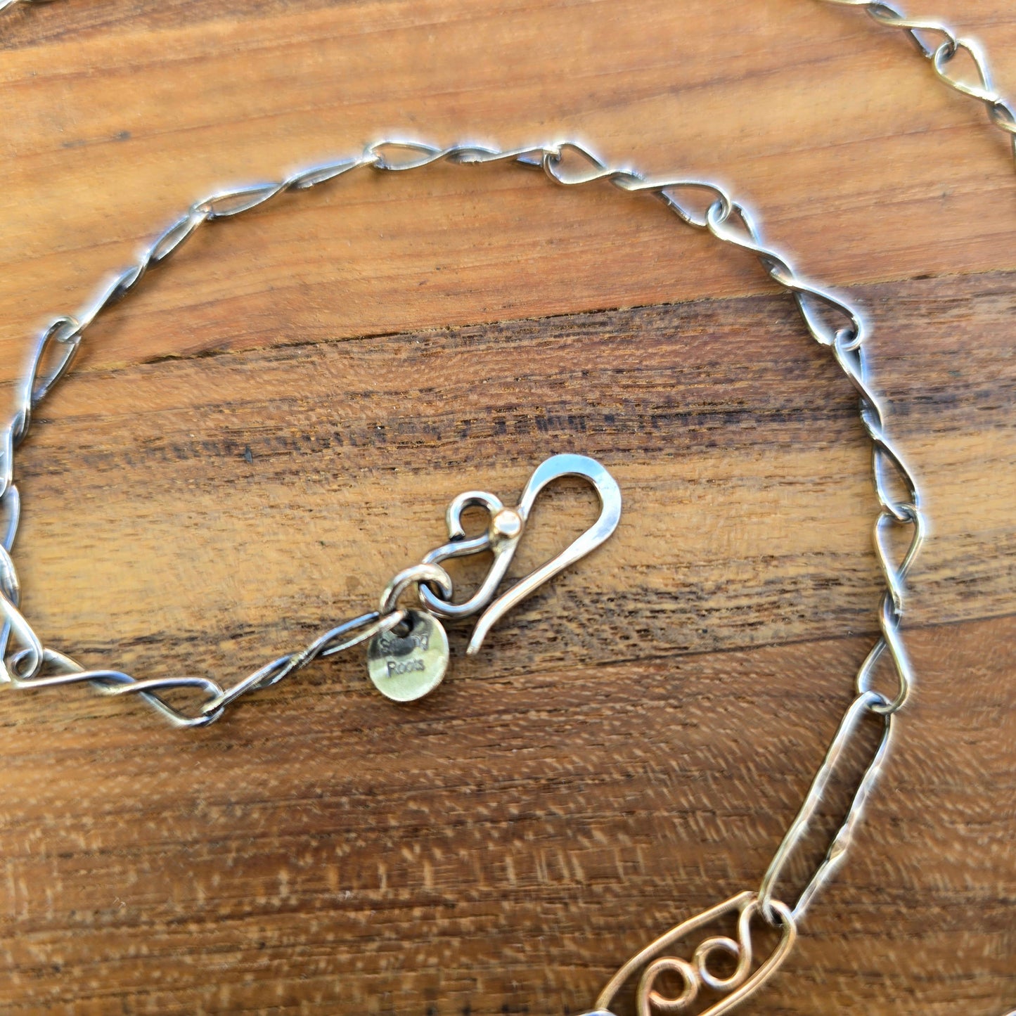 14K Gold Sixes Link Chain in Sterling Silver | Collector Works