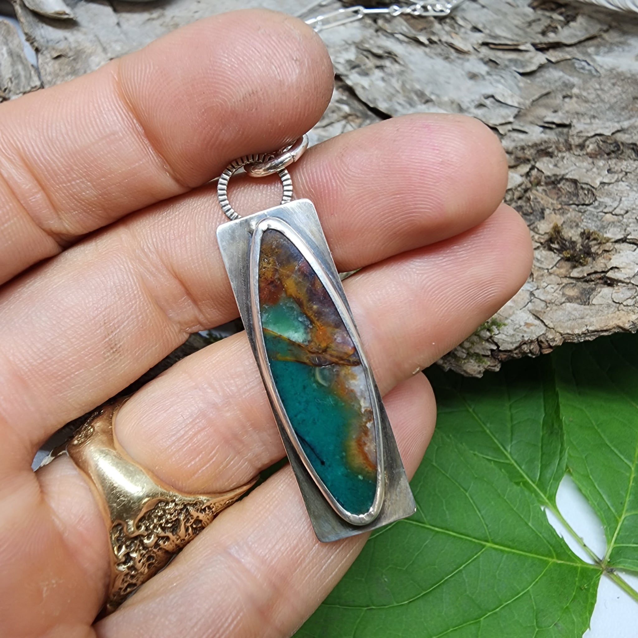 Grounding: Petrified Wood Slab Wire Wrapped Healing Crystal Pendant — And  Zen Some