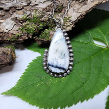 Load image into Gallery viewer, Raindrop Dendritic Opal Pendant
