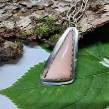 Load image into Gallery viewer, Pink Opal Triangular Pendant
