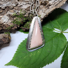 Load image into Gallery viewer, Pink Opal Triangular Pendant
