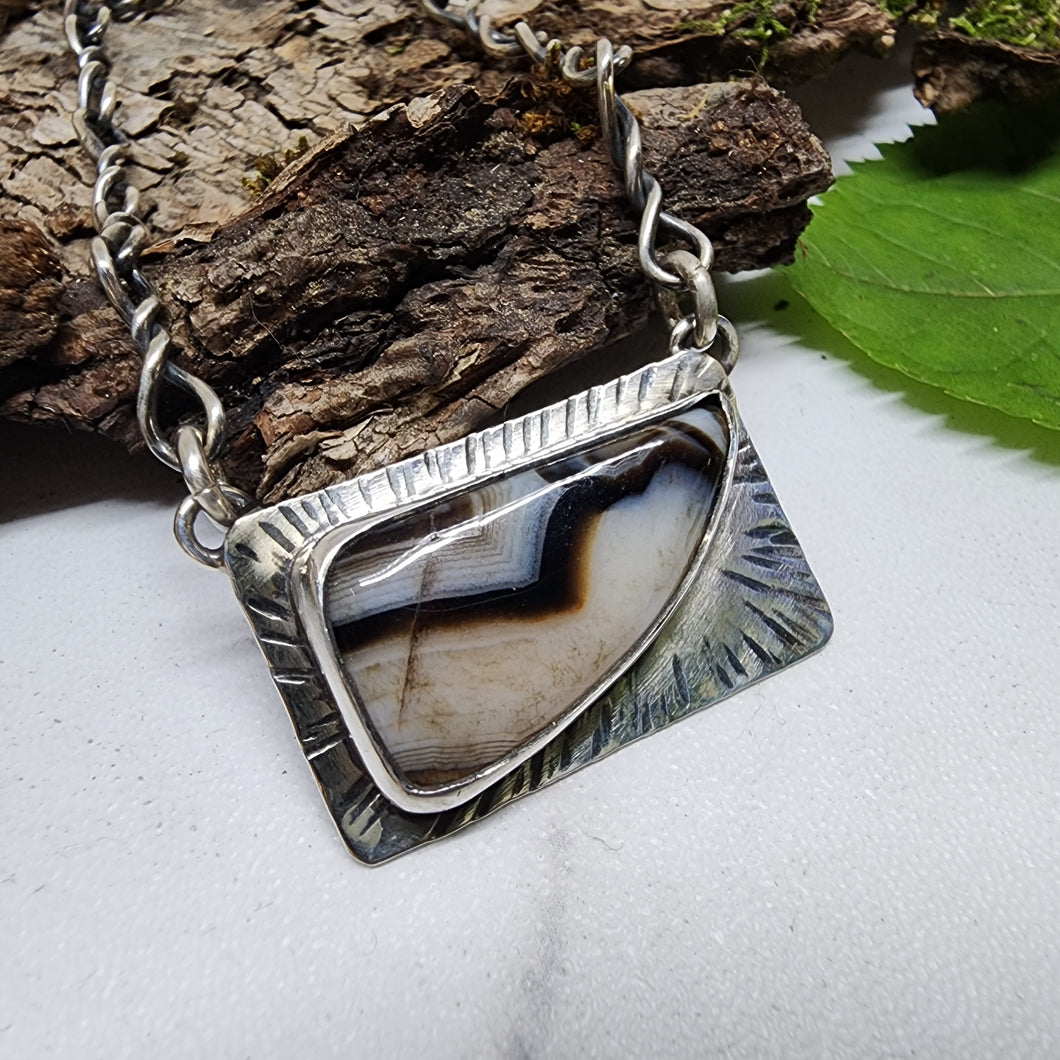 Striped Agate Necklace
