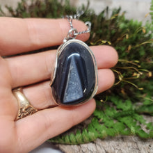 Load image into Gallery viewer, Black Agate and Quartz Pendant
