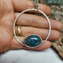 Load image into Gallery viewer, Turquoise Hoop Pendant
