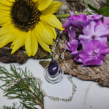 Load image into Gallery viewer, Amethyst Solar Pendant
