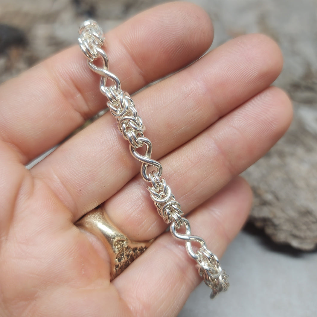 14 Infinity and 18 Byzantine Chains and Bracelets (Shiny)