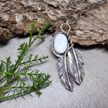Load image into Gallery viewer, Winter Feather Pendant
