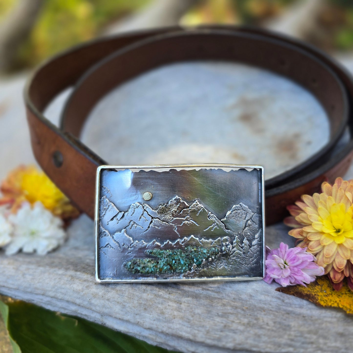 High Country Lake Belt Buckle