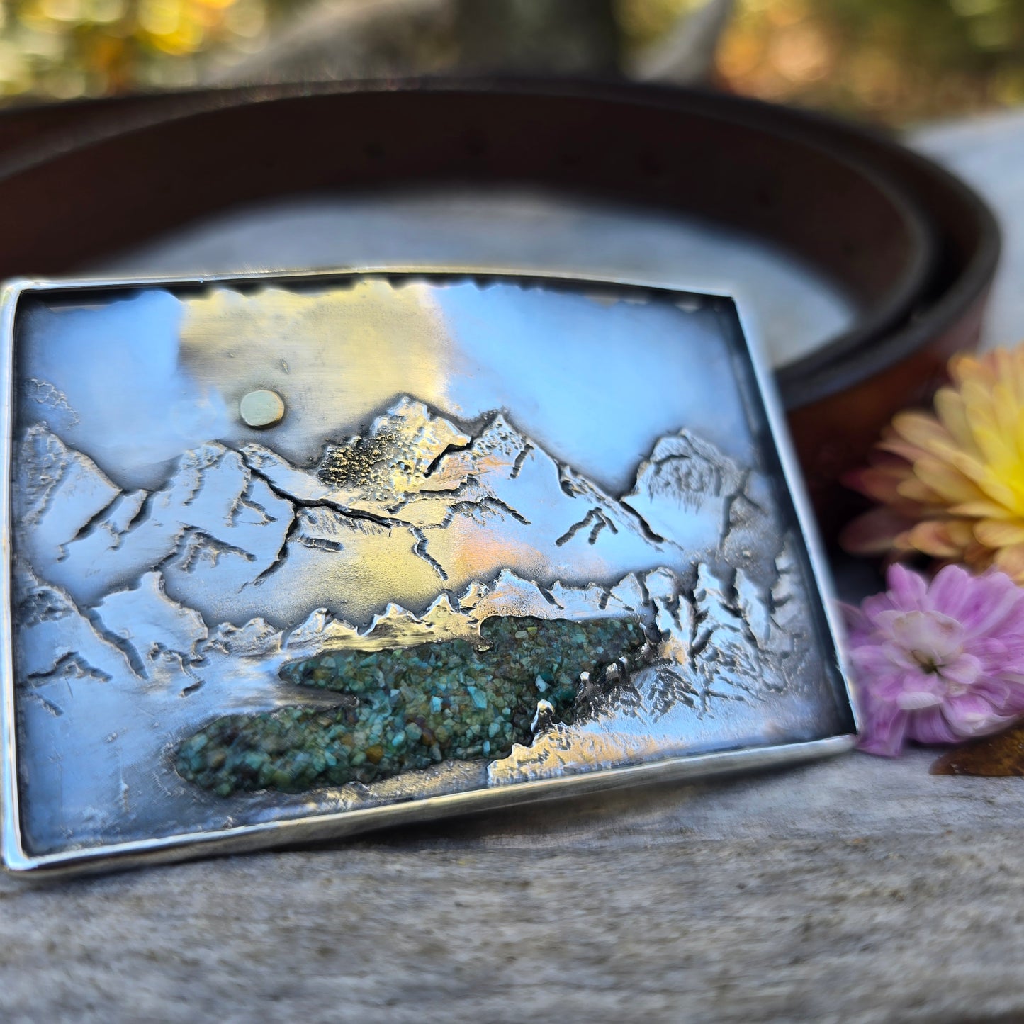 High Country Lake Belt Buckle