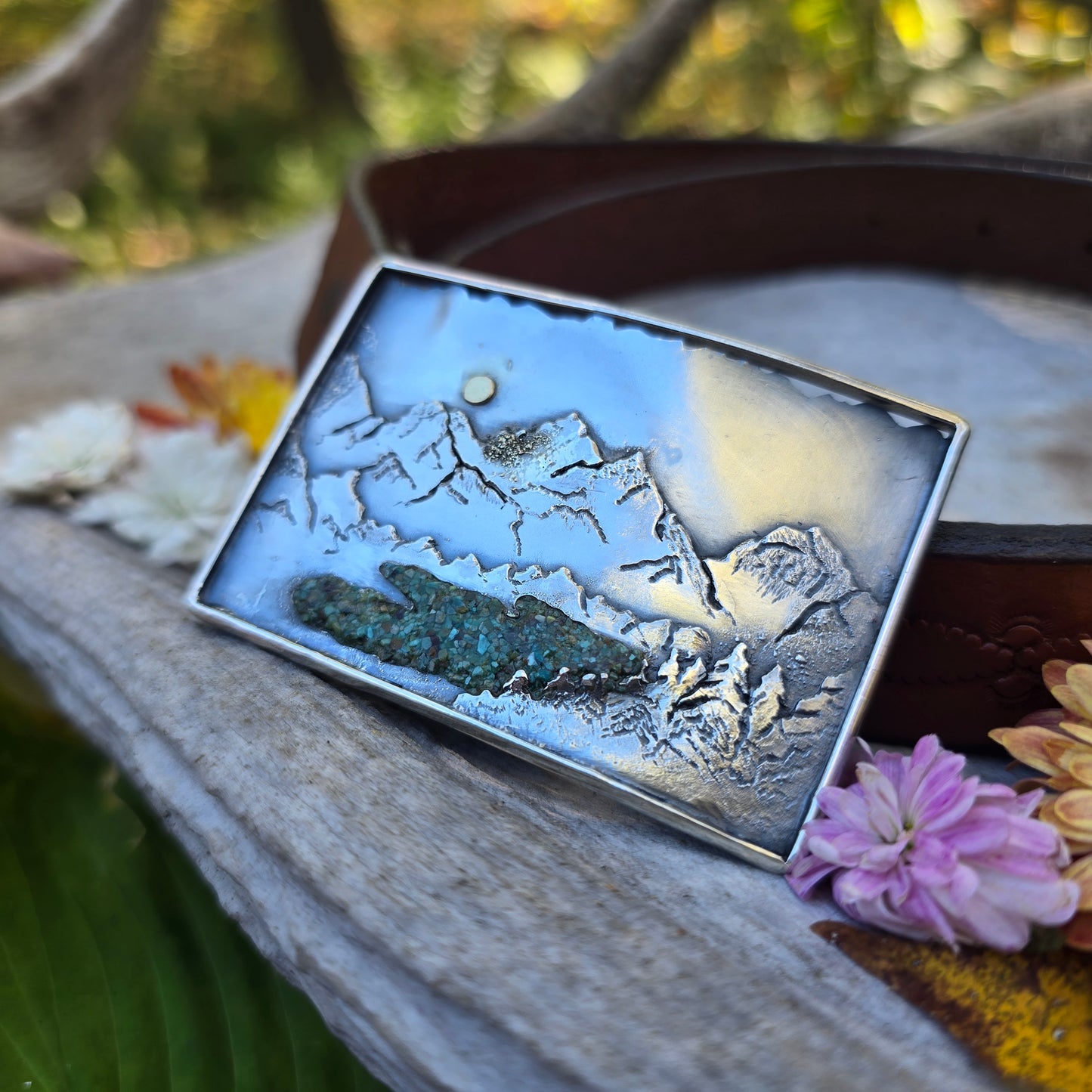 High Country Lake Belt Buckle