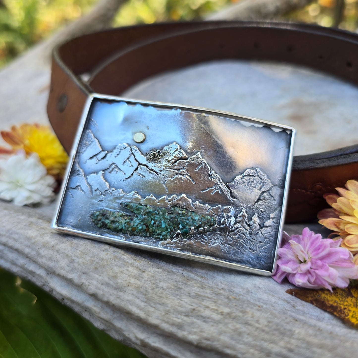 High Country Lake Belt Buckle