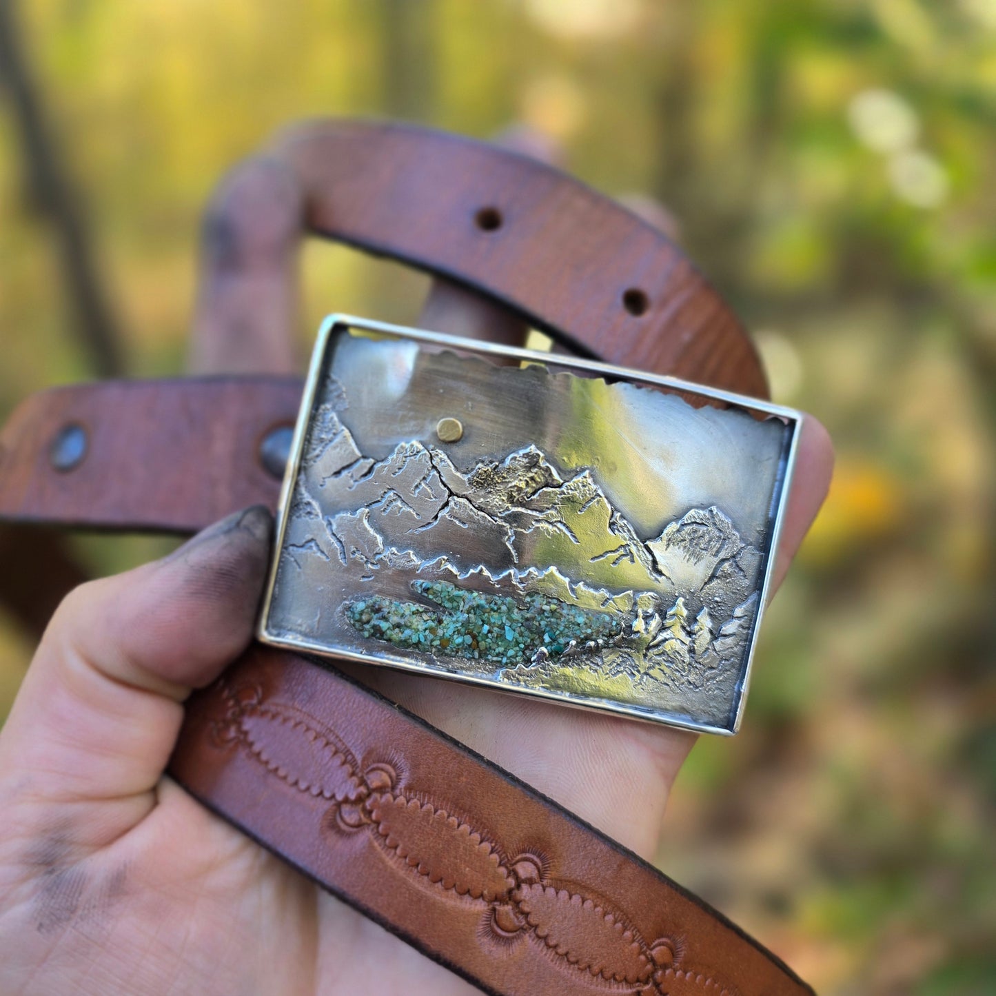 High Country Lake Belt Buckle