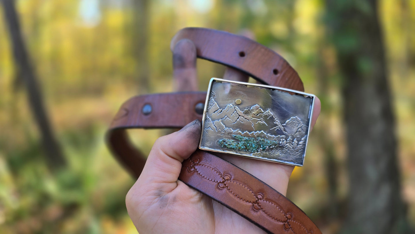 High Country Lake Belt Buckle