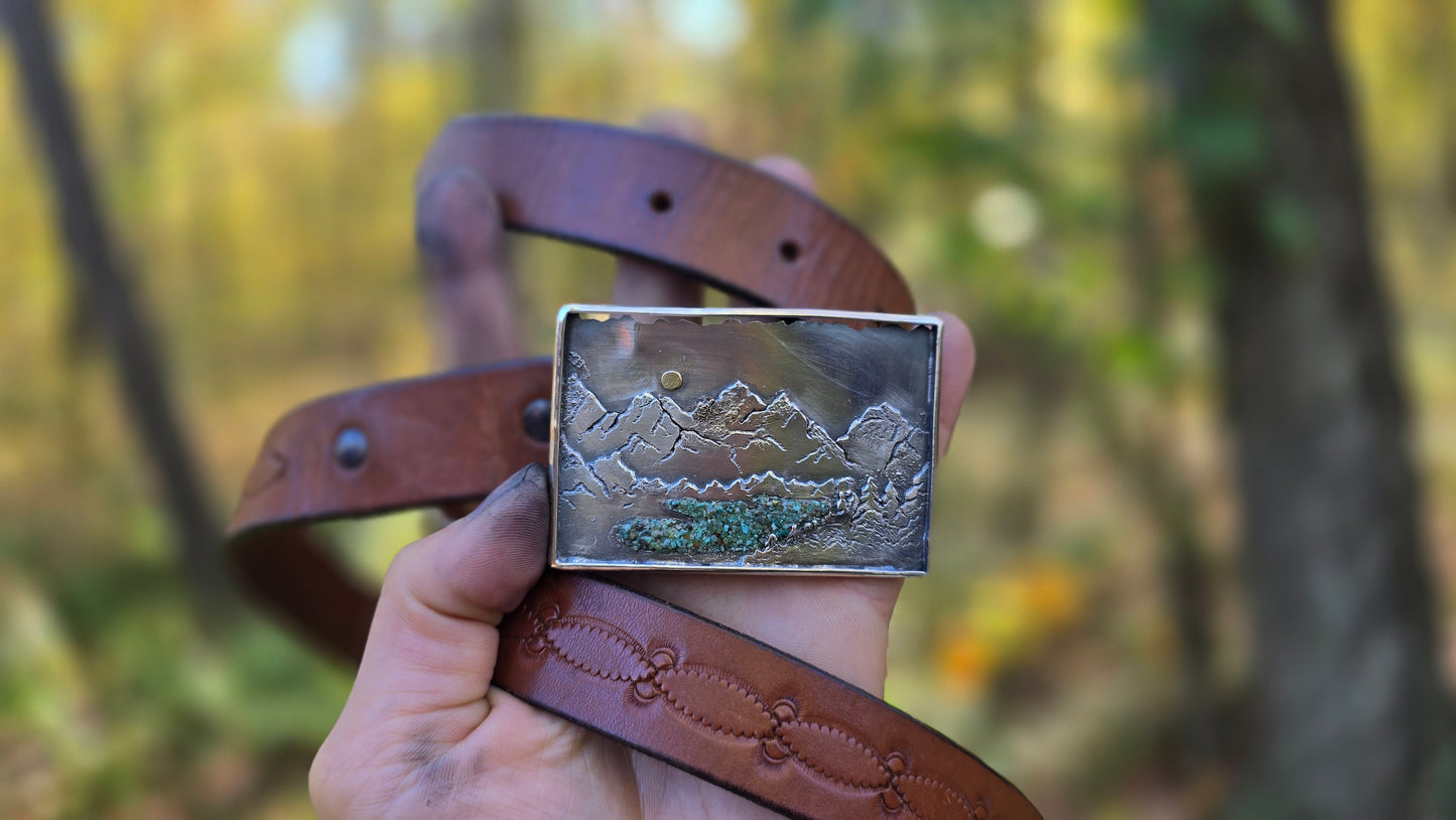 High Country Lake Belt Buckle