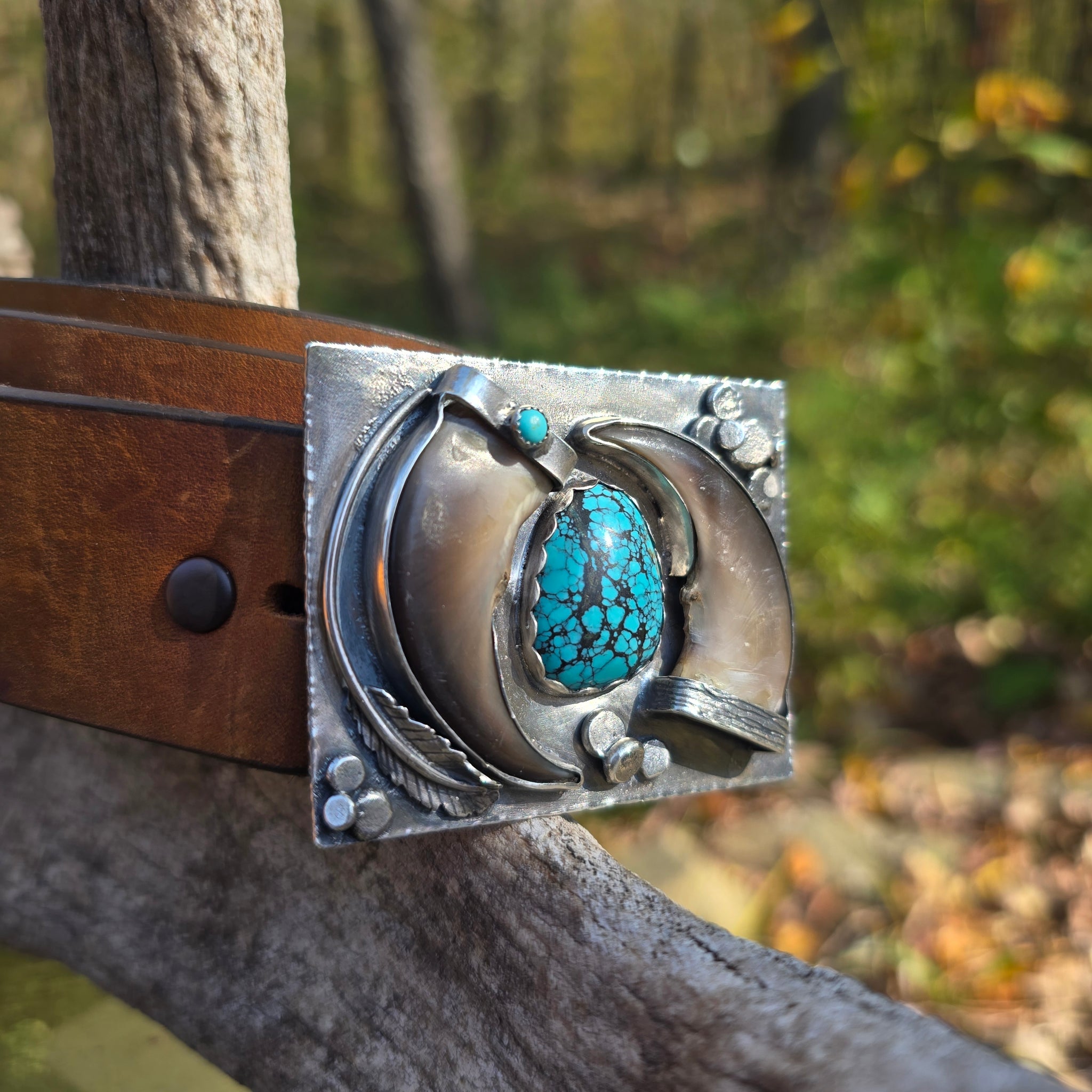 【b-16】 one‐hand bear claw / Turquoise b-16】 one‐hand bear claw / Turquoise