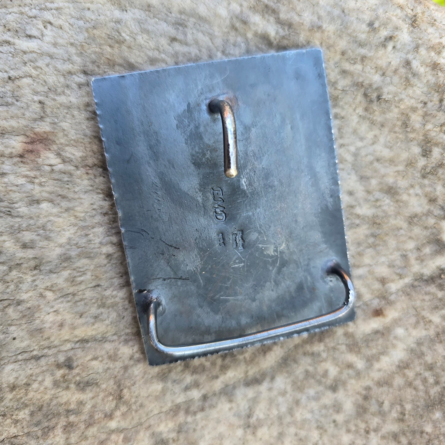 Black Bear Claw & Turquoise Belt Buckle