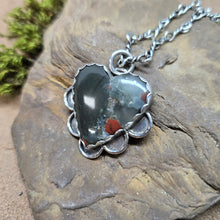Load image into Gallery viewer, Bloodstone Heart Pendant
