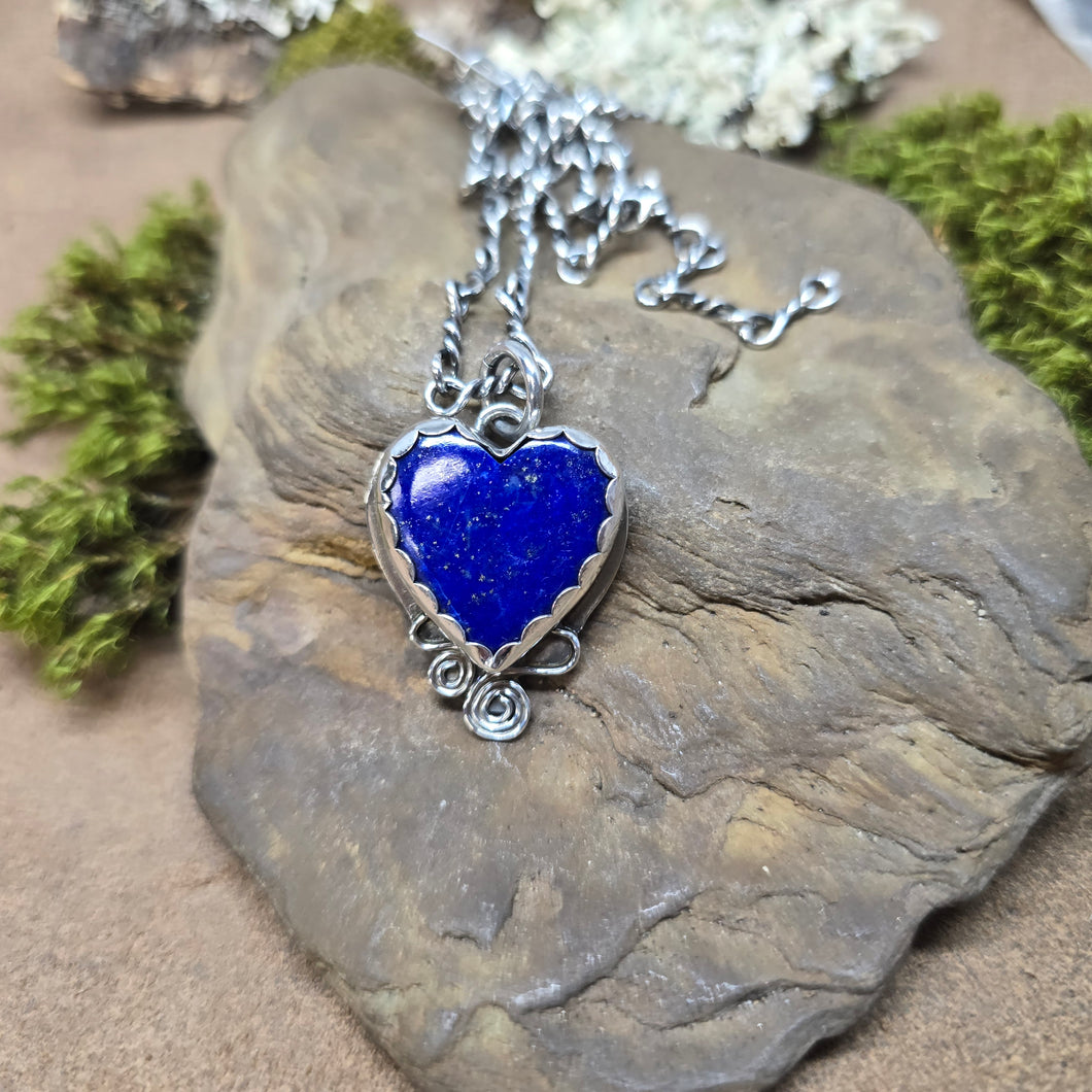 Lapis Lazuli Heart Pendant