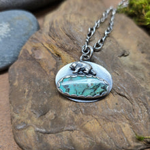 Load image into Gallery viewer, Wandering Bear Turquoise Pendant II
