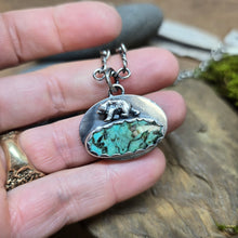 Load image into Gallery viewer, Wandering Bear Turquoise Pendant II
