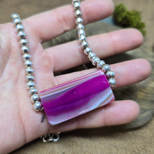 Load image into Gallery viewer, Pink Agate Beaded Necklace
