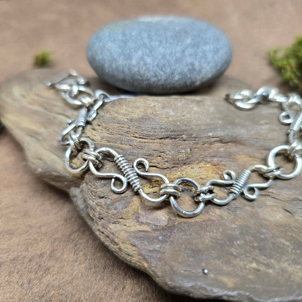 Embellished S Hook Bracelet