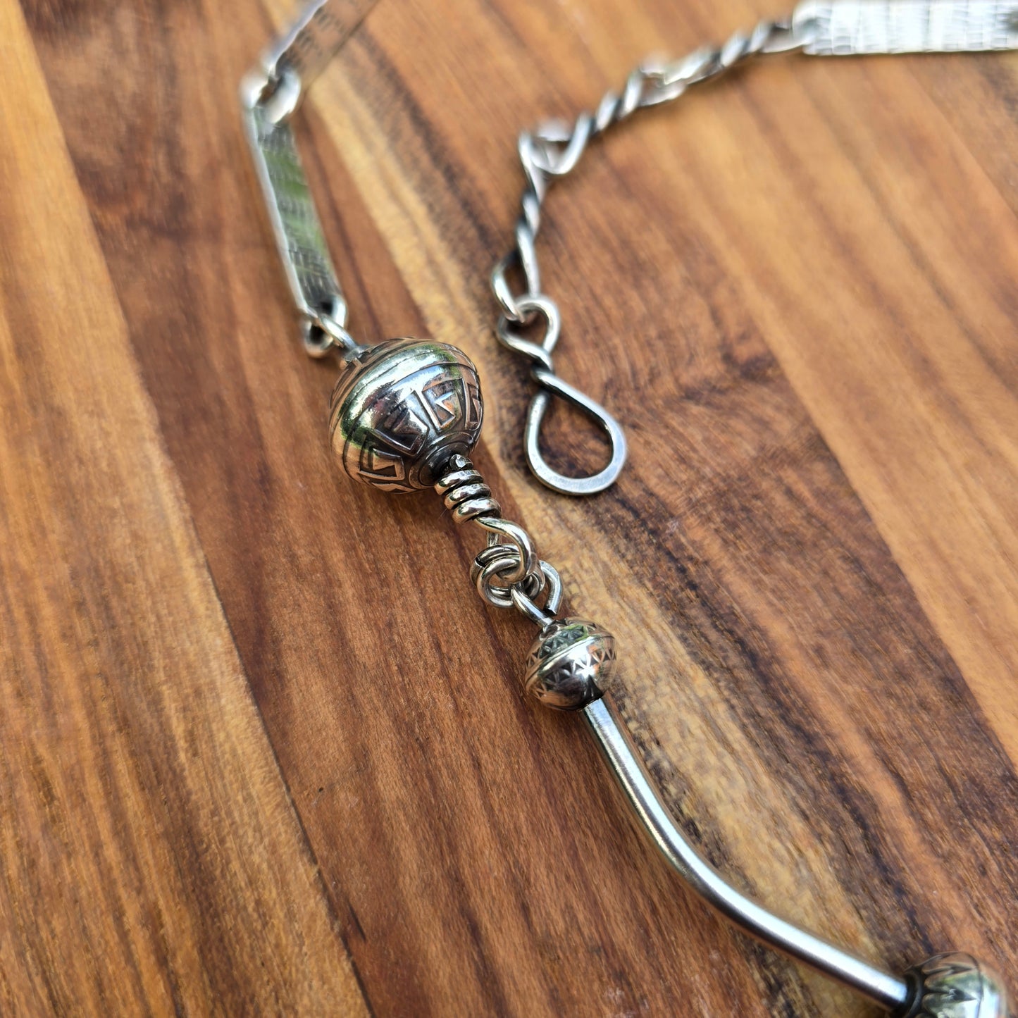 Kintsugi Labradorite and Feather Necklace